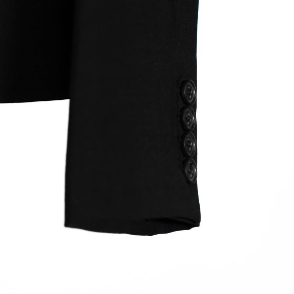 J. Crew Women's Blazer Black Wool Stretch One Button Work Career Suit Jacket 6 - Picture 10 of 10